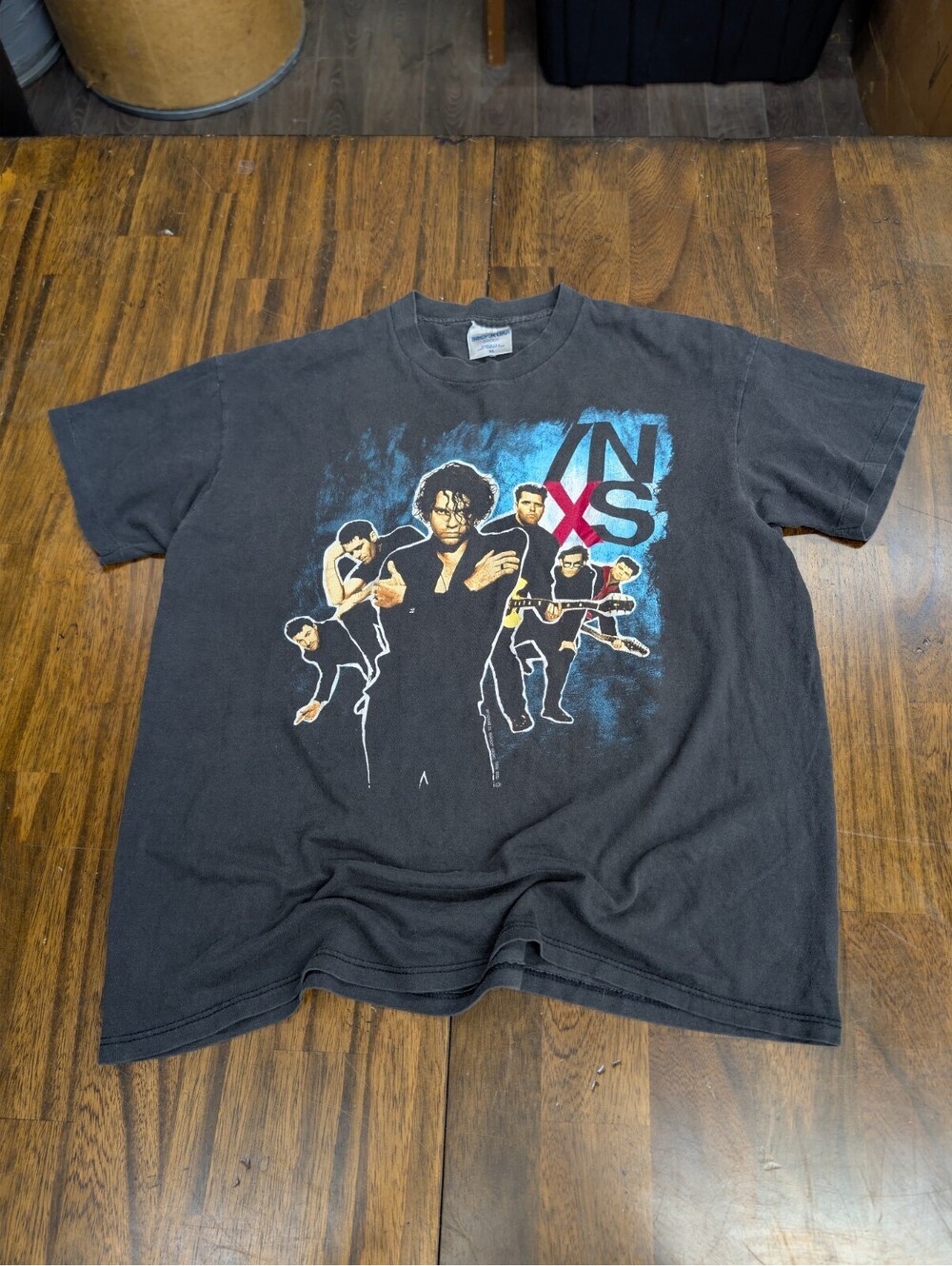INXS X Tour Shirt Vintage 1990 Band Tee XL Rock Concert